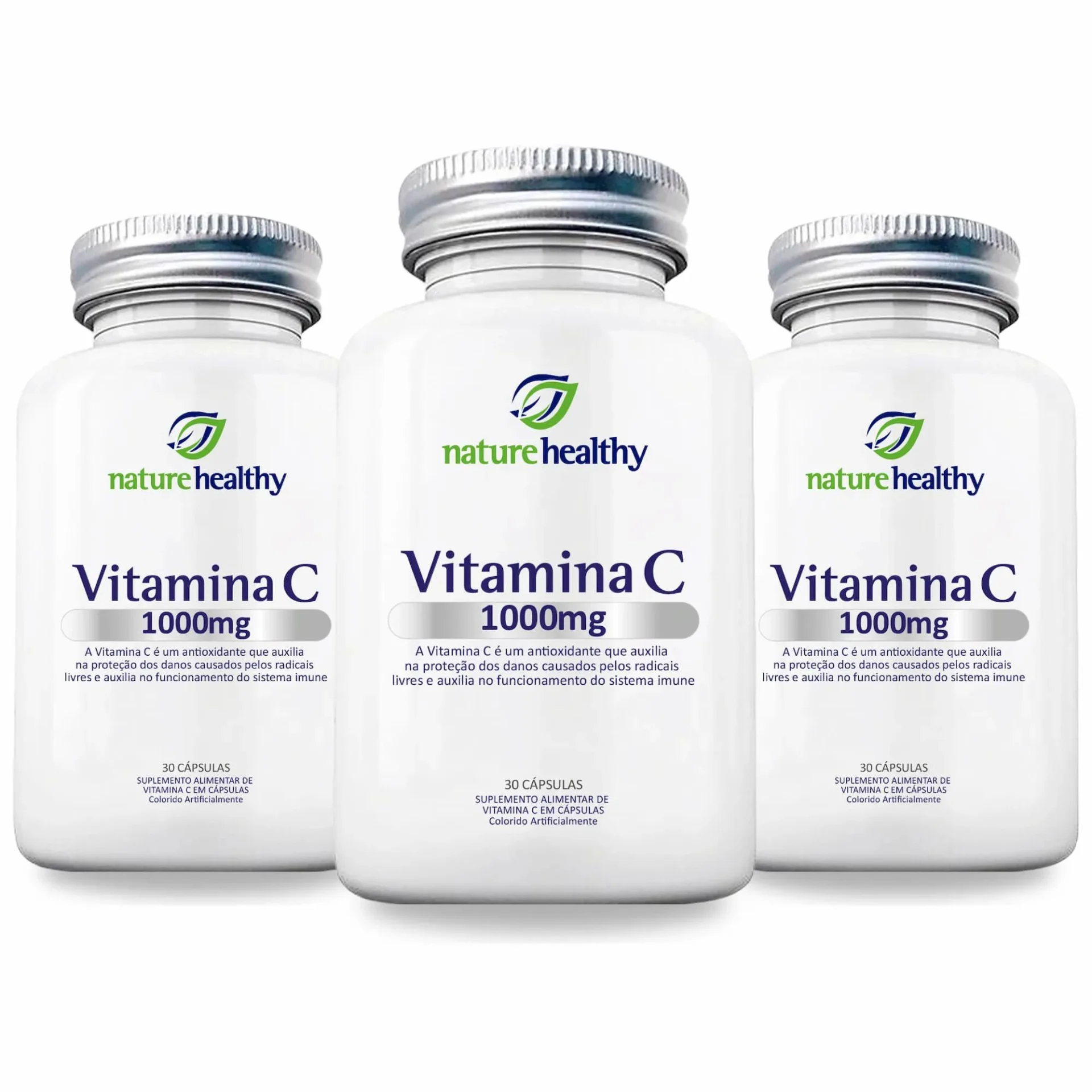 COMBO c/ 3 - VITAMINA C 1000MG c/ 30 NATURE HEALTHY